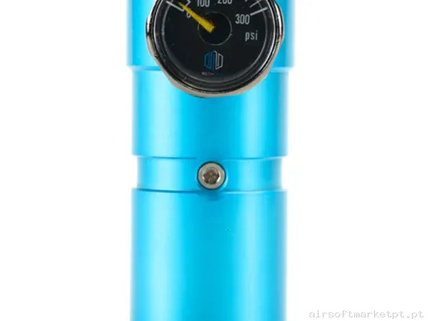 Regulador HPA Mechlabs Flo J 40-200 Psi Celeste — HPA & Linhas — Airsoft Market PT