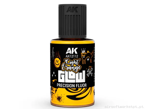 Light Orange Glow Precision Fluor - AK — Outros — Airsoft Market PT