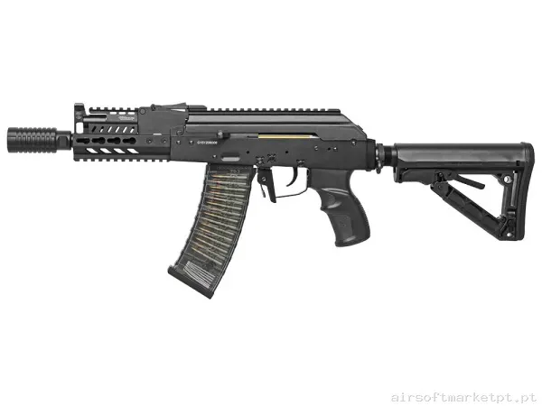 Réplica AEG AK74 G&G Rk74-CQB preta — Rifles de Assalto (AR/M4/AK) — Airsoft Market PT