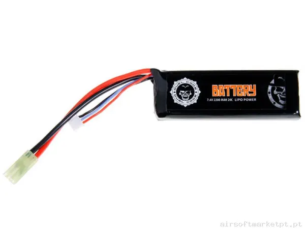 Bateria Lipo Stick Duel Code 2200mah 7.4v 20c — Baterias & Carregadores — Airsoft Market PT
