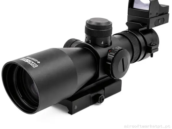 Visor Arsenic Argon 3-9x42 Con Mini Red Dot Negro - Ajuste Exterior — Miras & Ópticas — Airsoft Market PT