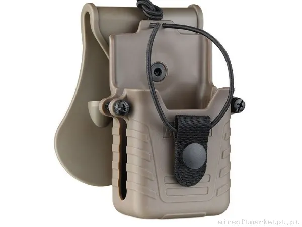 Pouch Emisora Amomax Coyote — Coletes & Rigs — Airsoft Market PT