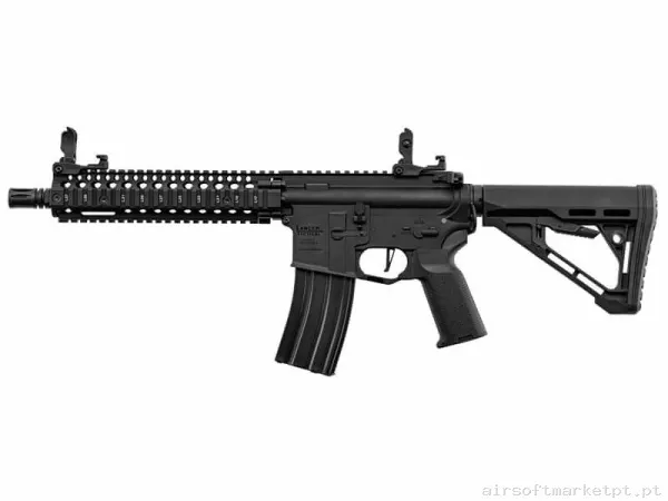 Réplica airsoft AEG M4 Lancer Tactical Mk18 Gen.3 ETU negra — Rifles de Assalto (AR/M4/AK) — Airsoft Market PT