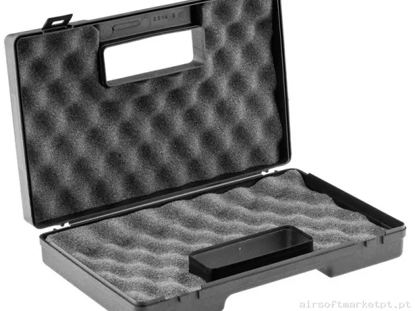 MALETIN PARA PISTOLA ACOLCHADO NEGRO 28X18X6 — Sacos & Mochilas — Airsoft Market PT
