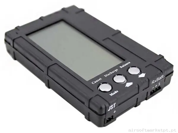 INDICADOR BATERIA VLC PRO LIPO BALANCEADOR NEGRO — Baterias & Carregadores — Airsoft Market PT