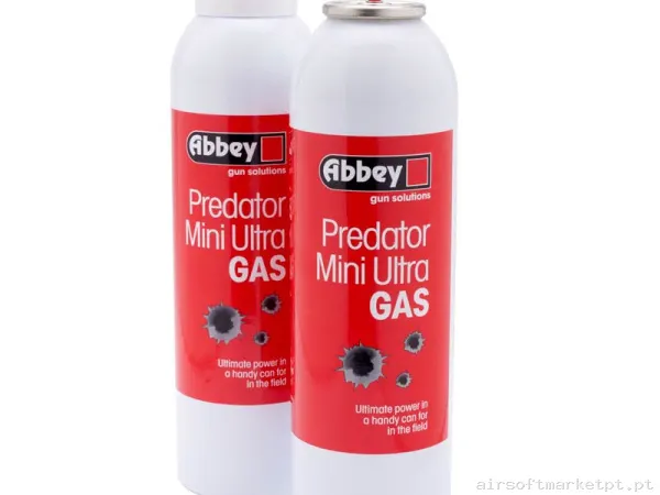 Gas Abbey Predator Ultra Mini vermelho 270ml — Gás & CO2 — Airsoft Market PT