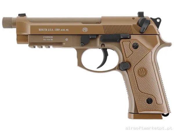 Réplica CO2 Pistola Beretta M9 A3 Umarex Full Metal Terra Escura (By KWC) — Pistolas — Airsoft Market PT