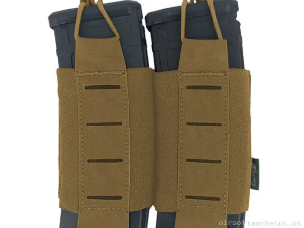 Pouch Magazine Pouch Doble M4 Conquer Tegris coyote Brown — Coletes & Rigs — Airsoft Market PT