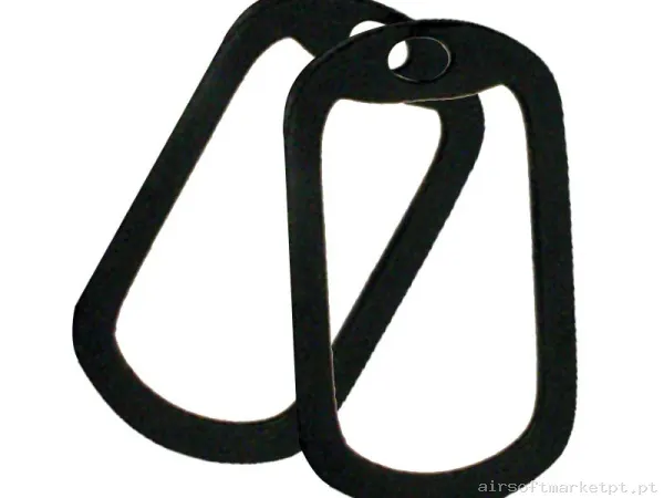 Hop up bucking Barbaric para Dog Tag Identificação preta Pack 2u — Acessórios & Componentes — Airsoft Market PT