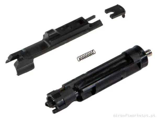 Interno Nozzle GBB MWS Reforçado + Puller Pin Unicorn airsoft Conjunto de Nozzles Reforçados — Peças Internas (AEG) — Airsoft Market PT