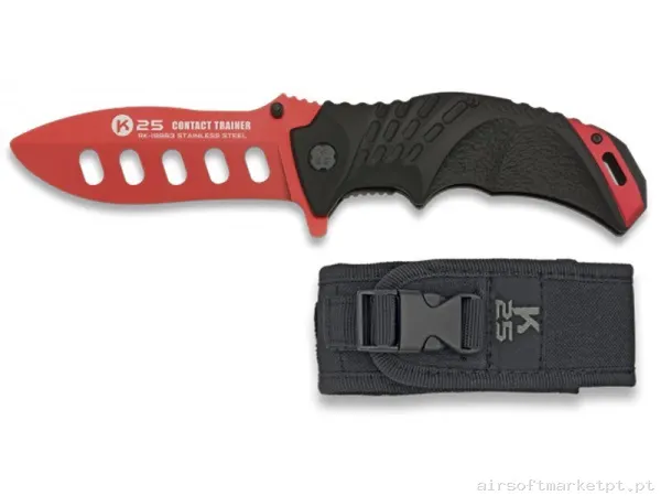 NAVAJA K25 ENTRENAMIENTO 10.10CM NEGRO/ROJO — Ferramentas — Airsoft Market PT