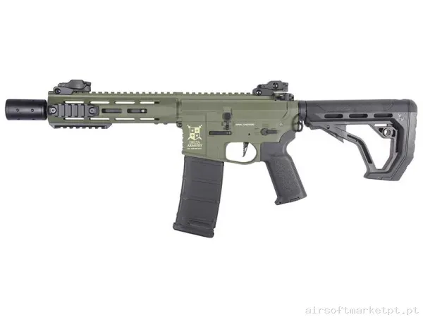 Réplica AEG M4 Delta Armory Charlie DA-C10-OLV-EGL Silent Ops M-Lok 8" Eagle verde od — Rifles de Assalto (AR/M4/AK) — Airsoft Market PT