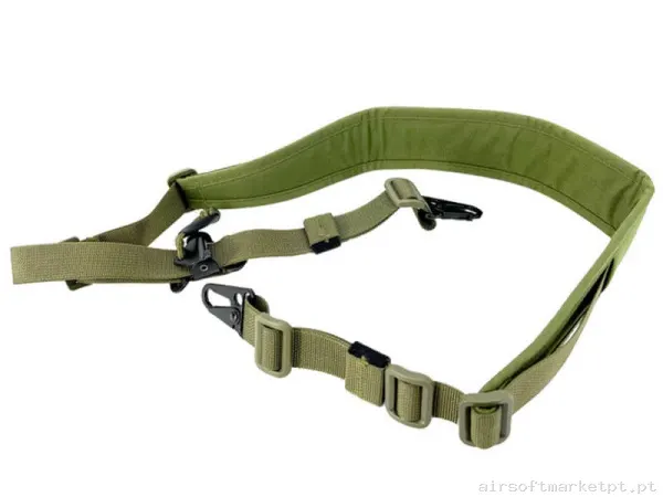Correa Tática 2 Pontos Sixmm Sp2 Gun Sling verde od — Gear Táctico — Airsoft Market PT