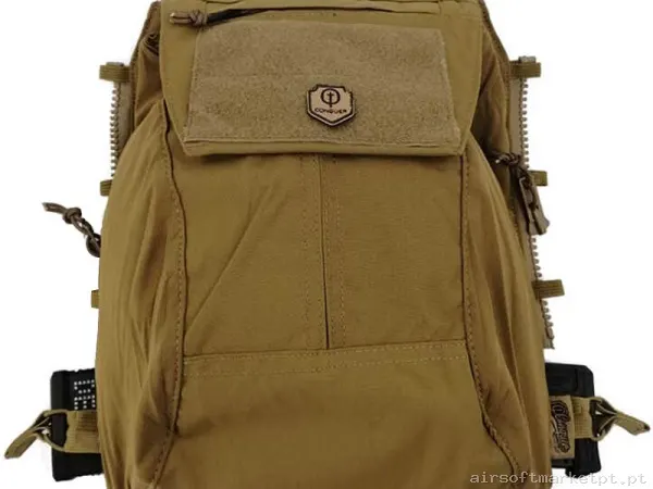 Painel Traseiro Conquer C3 Expert marrom coyote — Coletes & Rigs — Airsoft Market PT