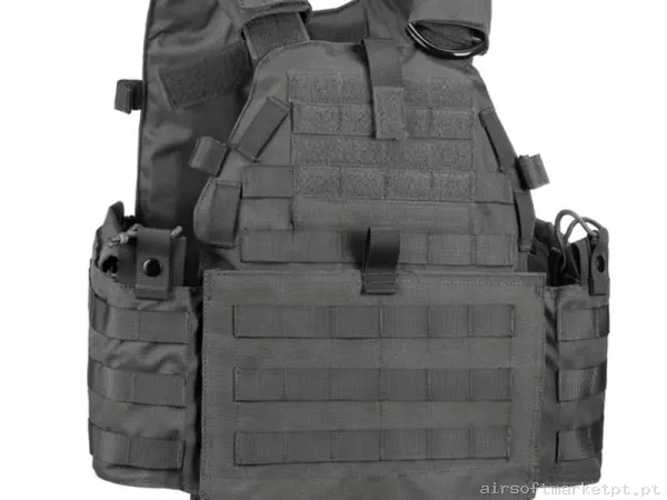 Colete Porta Placas Invader Gear 6094a-Rs Plate Carrier Cinza Lobo — Coletes & Rigs — Airsoft Market PT
