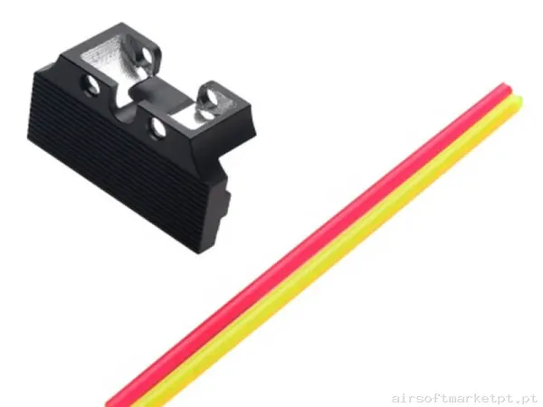 Externo Pistola Alza Trasera Cowcow Fiber Optic for Hi-Capa Rear Sight — Acessórios & Componentes — Airsoft Market PT