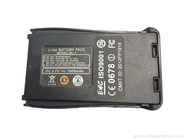 Bateria para Rádio Walkie-Talkie Baofeng 888s — Rádios & Comunicação — Airsoft Market PT