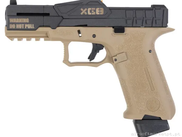 Réplica GBB Pistola G17 Poseidon Mix Series P1-Bt tan/Negra — Pistolas — Airsoft Market PT