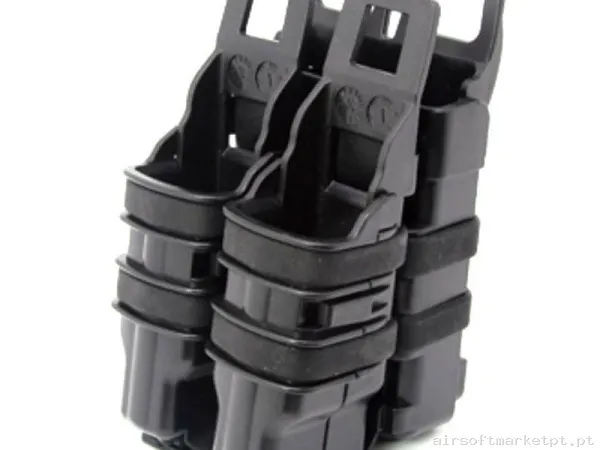 Pouch Magazine Pouch Fastmag Doble Pistola + 1x M4 Fma negro — Coletes & Rigs — Airsoft Market PT