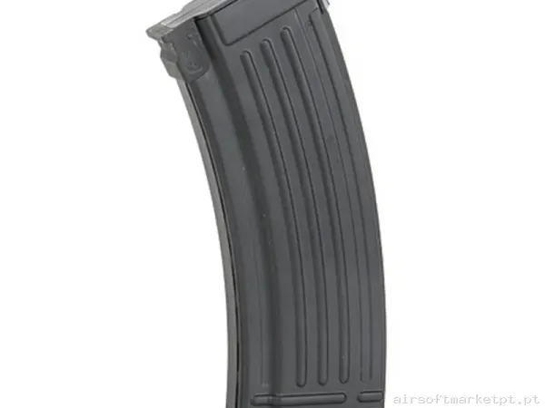 Magazine Réplica Midcap Ak Oem Metálico 125 Bbs negro — Carregadores / Magazines — Airsoft Market PT