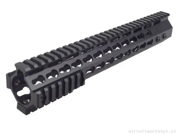Externo Guardamão Keymod Js Tactical Slim 12" negro — Acessórios & Componentes — Airsoft Market PT