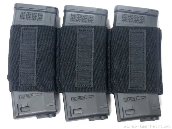 Pouch Magazine Pouch Triplo M4 Conquer Mag Inner Insert 5.56mm negro — Coletes & Rigs — Airsoft Market PT
