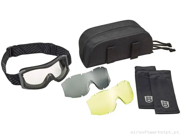 Óculos 3 Lentes Bolle X1000 Kit preto — Proteção Ocular & Facial — Airsoft Market PT