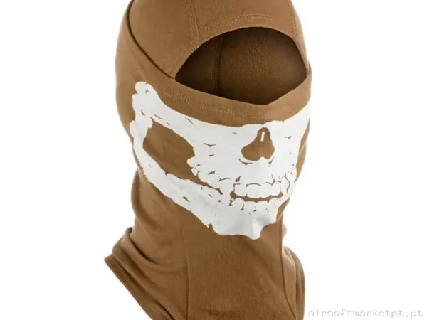 Balaclava Invader Gear Mps Death Algodon coyote — Proteção Ocular & Facial — Airsoft Market PT