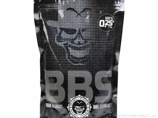 BBs 0.25g Duel Code Absolute 1kg Brancas — Munição (BBs) — Airsoft Market PT