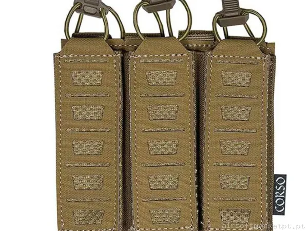 Pouch Corso Cargador Mp5 Mp7 Triple Dagger Láser Coyote — Coletes & Rigs — Airsoft Market PT