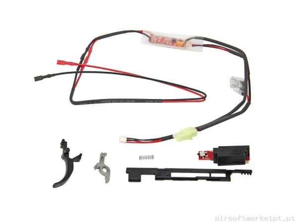 Interno Gatilho Eletrônico G&G ETU + MOSFET Ver.3 Cabo Frontal — Peças Internas (AEG) — Airsoft Market PT