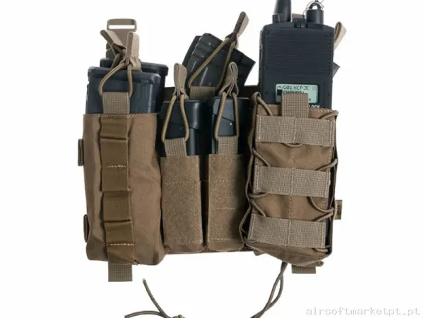 Front Panel Delta Tactics Force Mk1 Detachable coyote — Coletes & Rigs — Airsoft Market PT