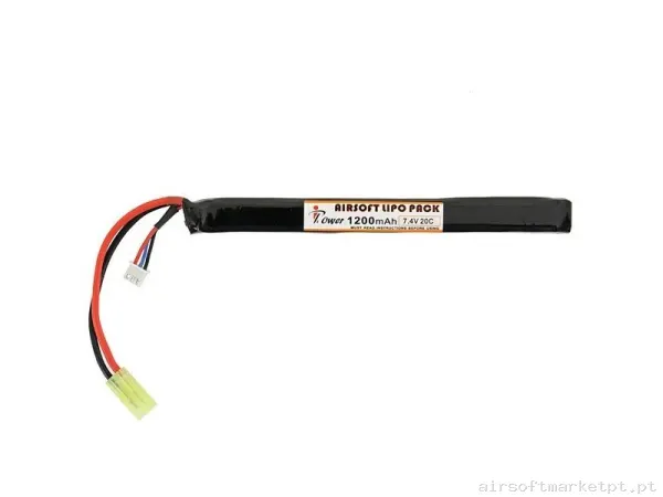 BATERÍA LIPO IPOWER 7.4V 1200 MAH 20-40 C — Baterias & Carregadores — Airsoft Market PT