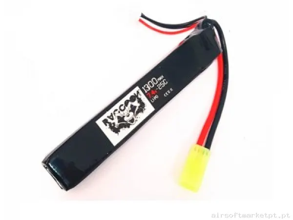 Batería LI-PO 7,4/1300 Raccoon — Baterias & Carregadores — Airsoft Market PT
