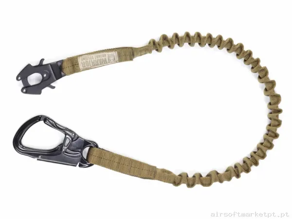 Correa Tática Lifeline Warrior Assault Frog Tango Personal Retention Lanyard coyote tan — Gear Táctico — Airsoft Market PT