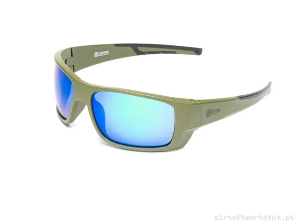 Gafas Raptor Conquer Ranger Green Azul — Proteção Ocular & Facial — Airsoft Market PT