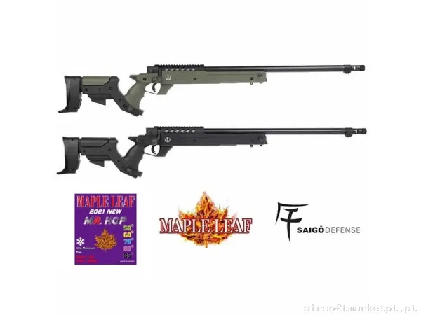 SAIGO DEFENSE SNIPER KYUDO OD O NEGRO MEJORADO MR-HOP — Snipers — Airsoft Market PT