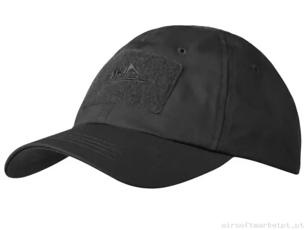 Gorra Beisbol Velcro Helikon-Tex Bbc Cap negra — Proteção Ocular & Facial — Airsoft Market PT