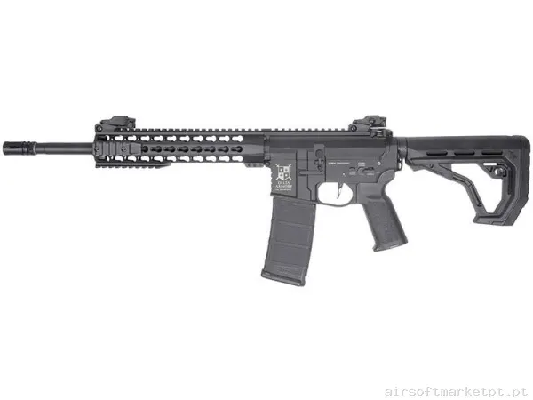 Réplica airsoft AEG M4 Delta Armory Charlie DA-C04 Keymod 10" Eagle negra — Rifles de Assalto (AR/M4/AK) — Airsoft Market PT