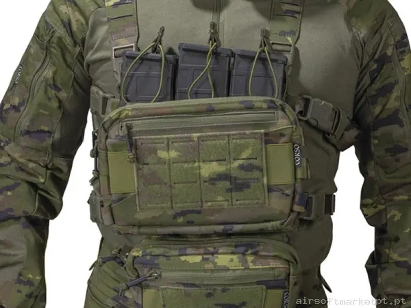 Chest Rig Corso Flint Mk1 Láser Pixelado Boscoso — Coletes & Rigs — Airsoft Market PT