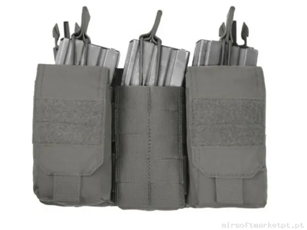 Pouch Magazine Pouch Triplo M4/Ak Warrior Assault Open Top Dfp Mk1 Ranger Green — Coletes & Rigs — Airsoft Market PT