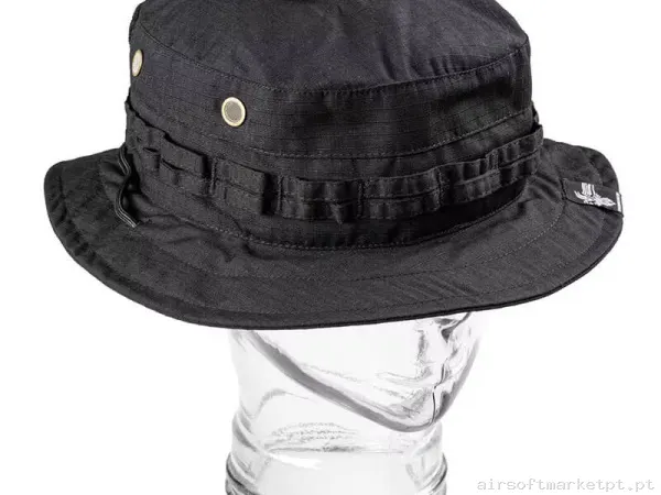 Chambergo Invader Gear Mod 3 Boonie Hat preto — Proteção Ocular & Facial — Airsoft Market PT