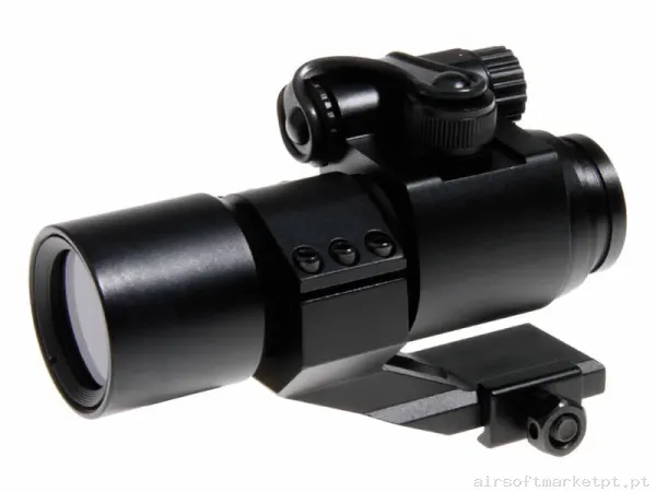 Mira Ponto vermelho Duel Code Elevado negro — Miras & Ópticas — Airsoft Market PT