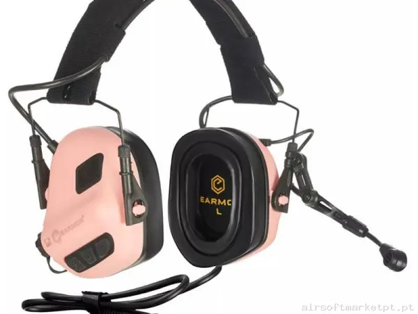 Comunicações Auricular Earmor M32 Plus Mod4 Rosa — Rádios & Comunicação — Airsoft Market PT