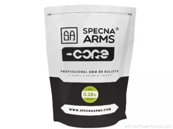 Bolas Specna Arms Core 0.28g Bio 1kg Blanca — Munição (BBs) — Airsoft Market PT