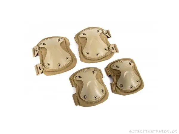 Rodilleras y Coderas - Tan — Vestuário (Fardas) — Airsoft Market PT