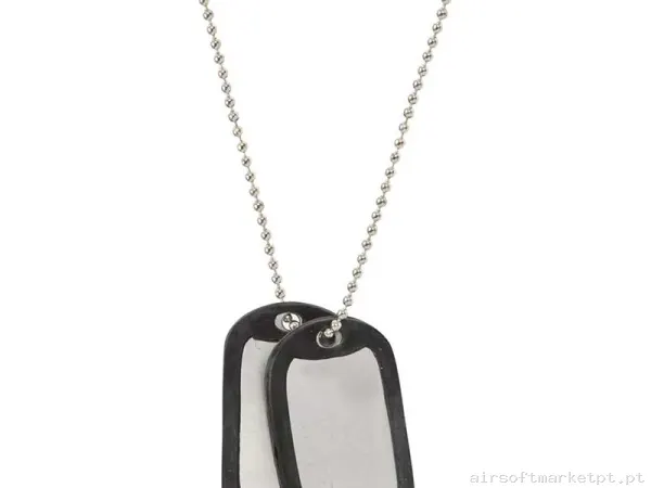 Chapa Helikon-Tex Dog Tag com Colgante Aço Inoxidável — Acessórios & Componentes — Airsoft Market PT
