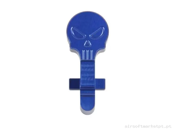BOLT CATCH CALAVERA AZUL GATE — Peças Internas (AEG) — Airsoft Market PT