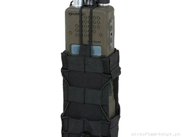 Pouch Portaradio Oem Open Top negro — Coletes & Rigs — Airsoft Market PT