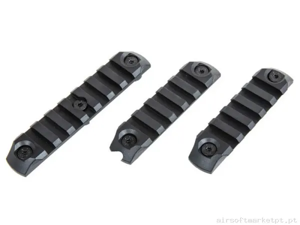 EXTERNO RAIL M-LOK SPECNA ARMS 5/7 SLOT NEGRO PACK 3U — Acessórios & Componentes — Airsoft Market PT